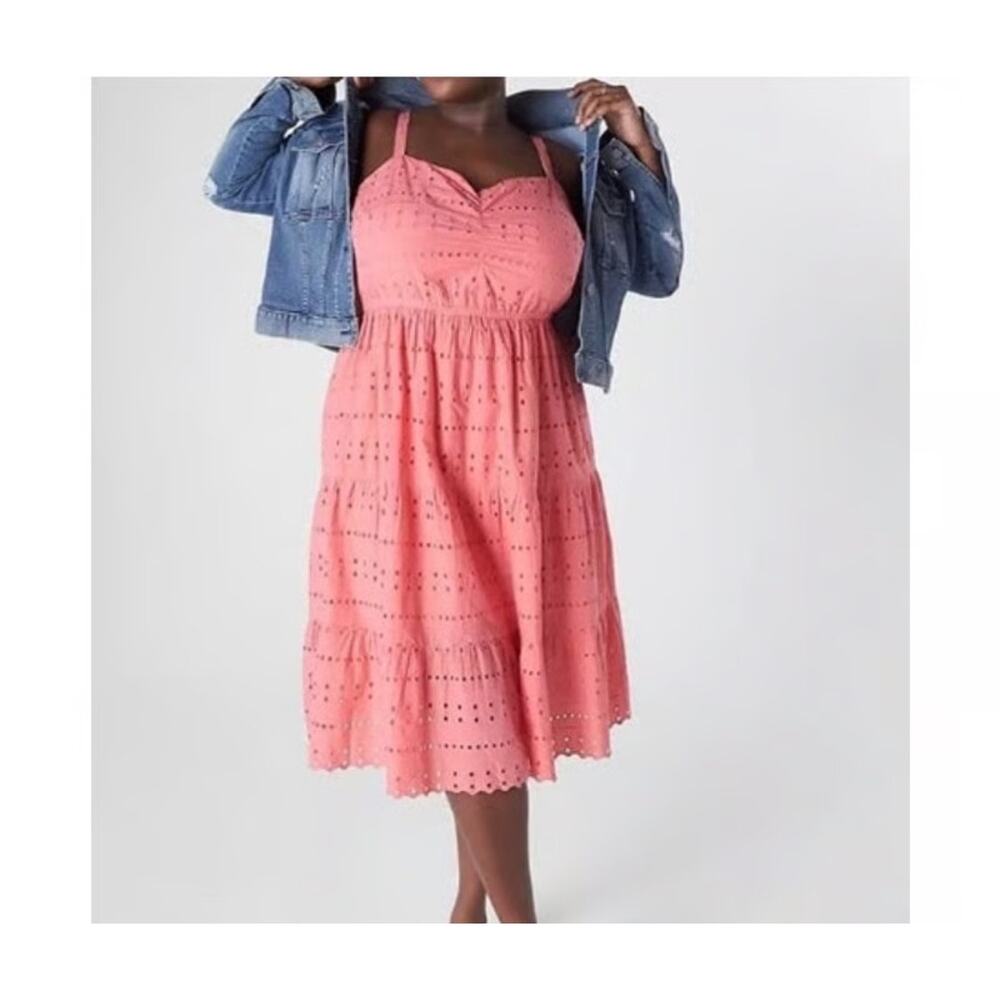 Pink coral Sundress sweetheart neckline